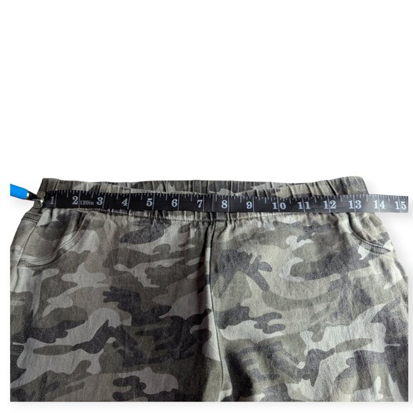 Mittoshop Gray Camouflage Moto Pull On Casual Pants Size Medium - Picture 7 of 16